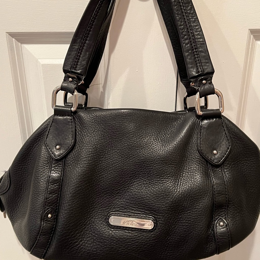 Cole Haan black leather shoulder bag
